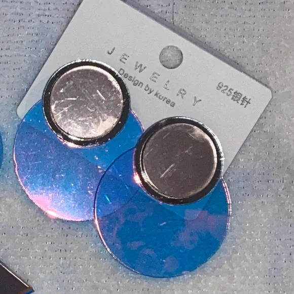 New Earrings- Last But Not Least Cute, Plastic, Shimmering, Lightweight and FUN - Picture 1 of 10